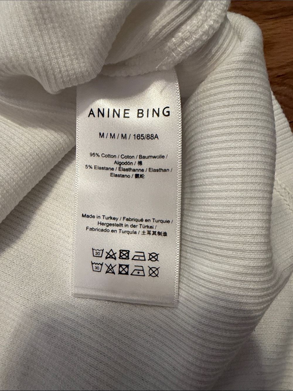 Anine Bing Alessia Tank Top in Ivory Size M - Picture 7 of 8